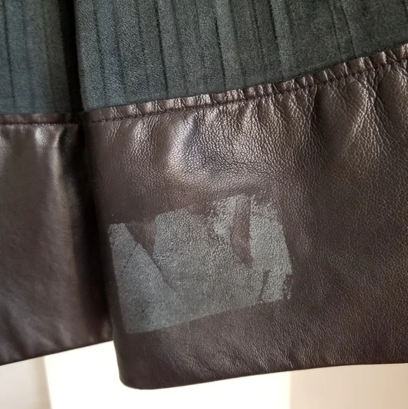 LANGIOTTI $685   Pleated Leather Skirt - Picture 10 of 10